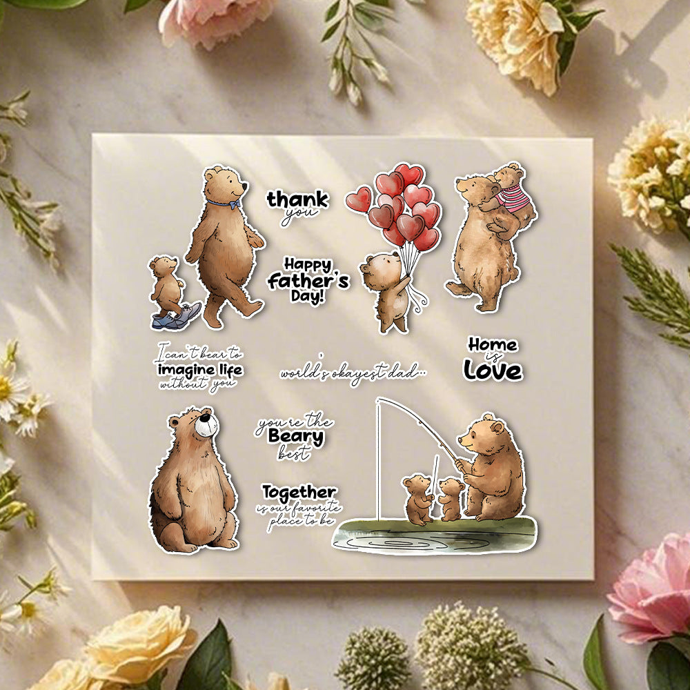 Little Bear and Son Dies & Stamps Set