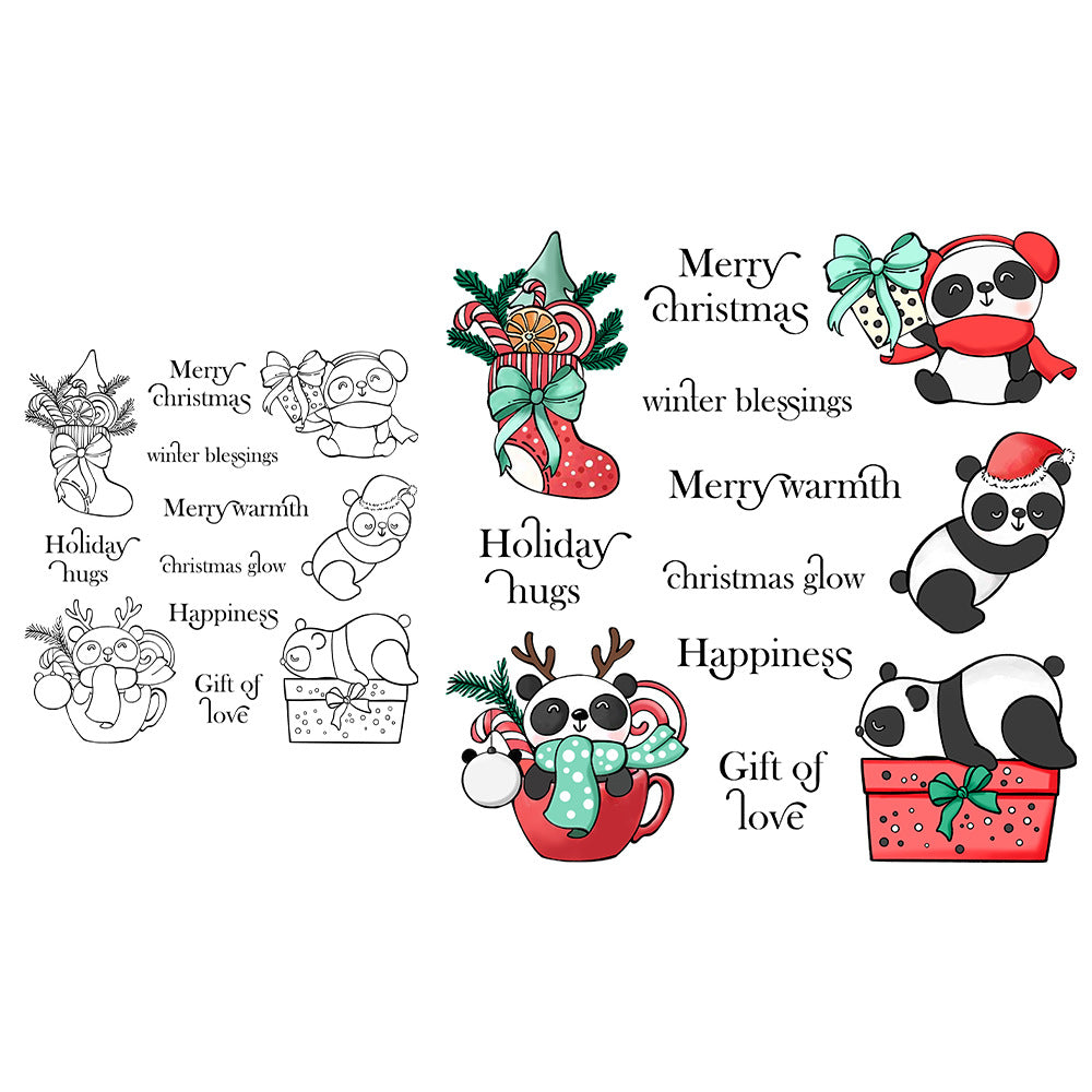 Christmas Panda Dies & Stamps Set