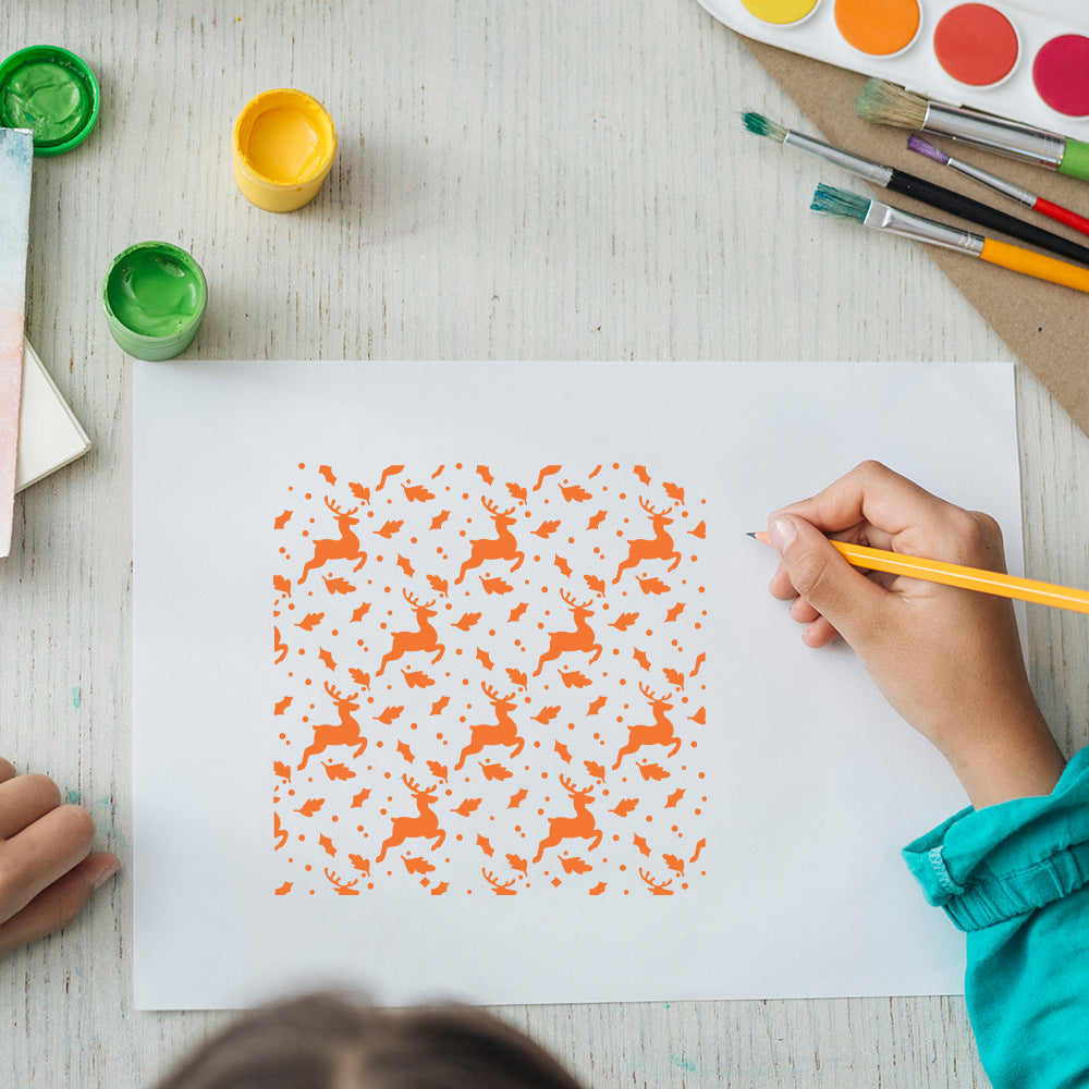 Deer Pattern DIY Painting Hollow Stencil