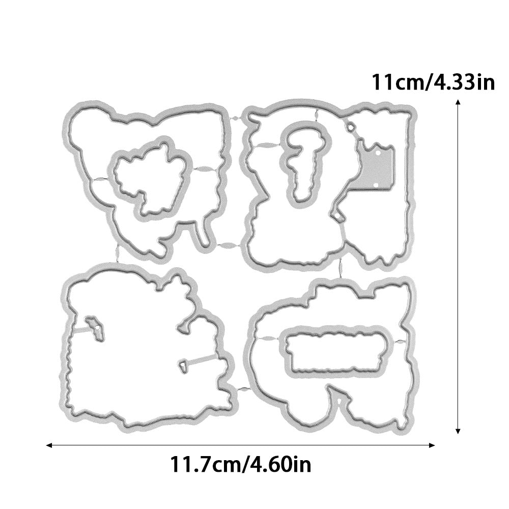Christmas Snowman Dies & Stamps Set
