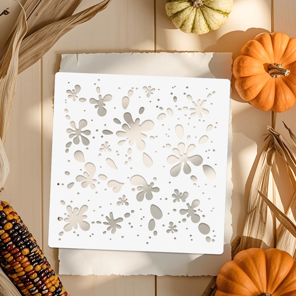 Water Splash Background DIY Painting Hollow Stencil