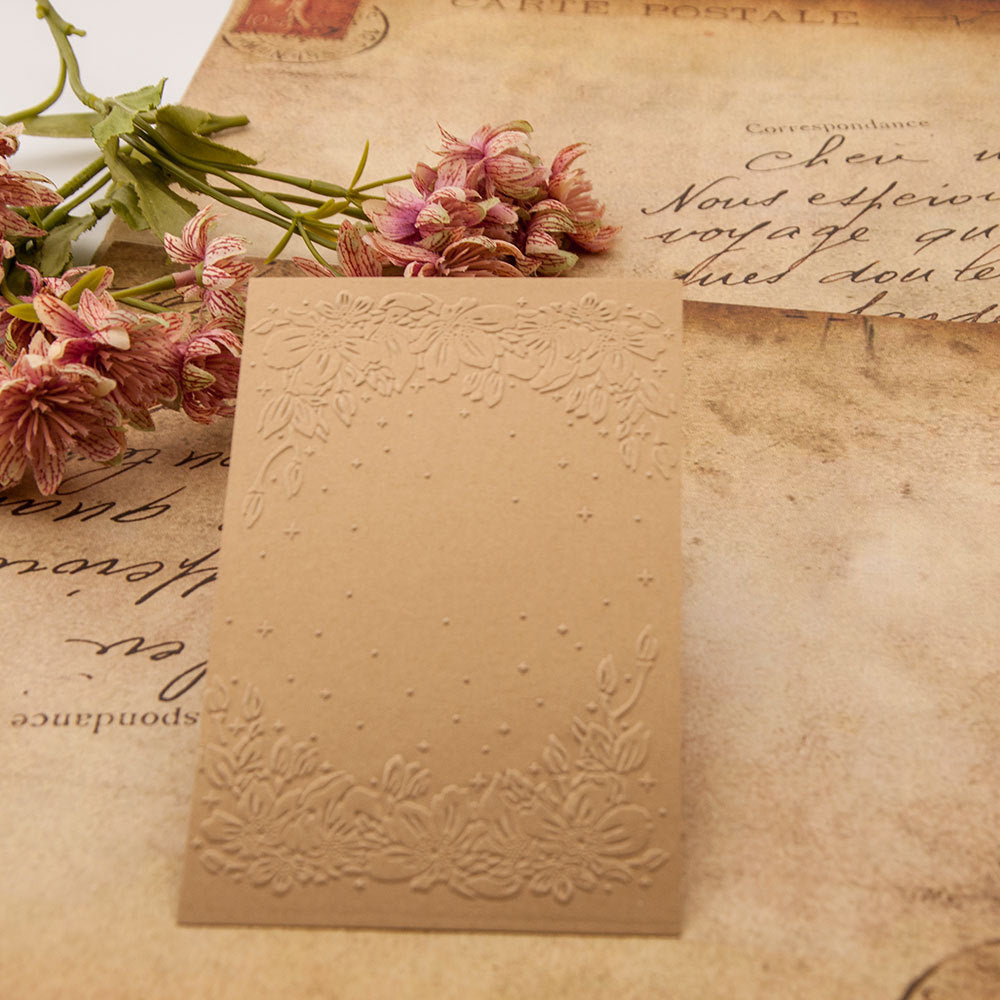 Flower Pattern Plastic Embossing Folder