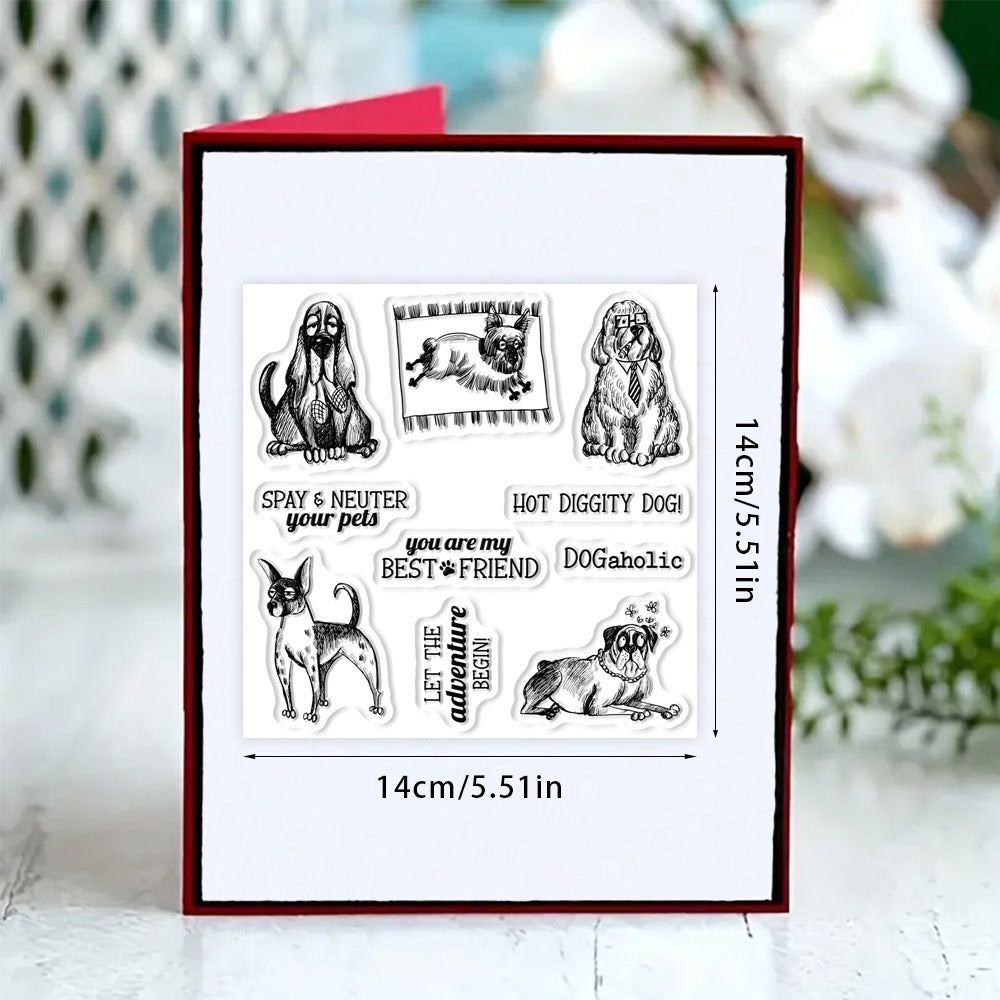 Cute Puppy Dies & Stamps Set