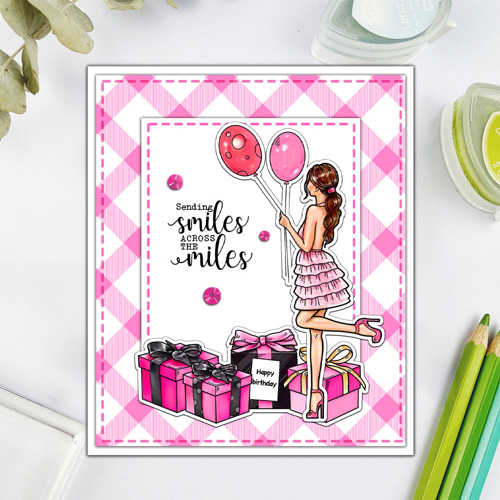 Beautiful Girls Birthday Party Clear Stamps
