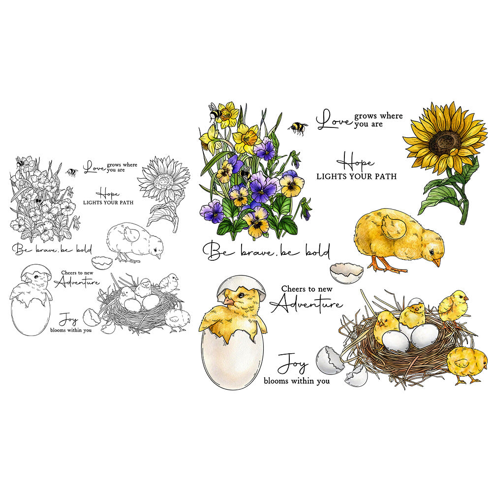 Easter Theme Clear Stamps