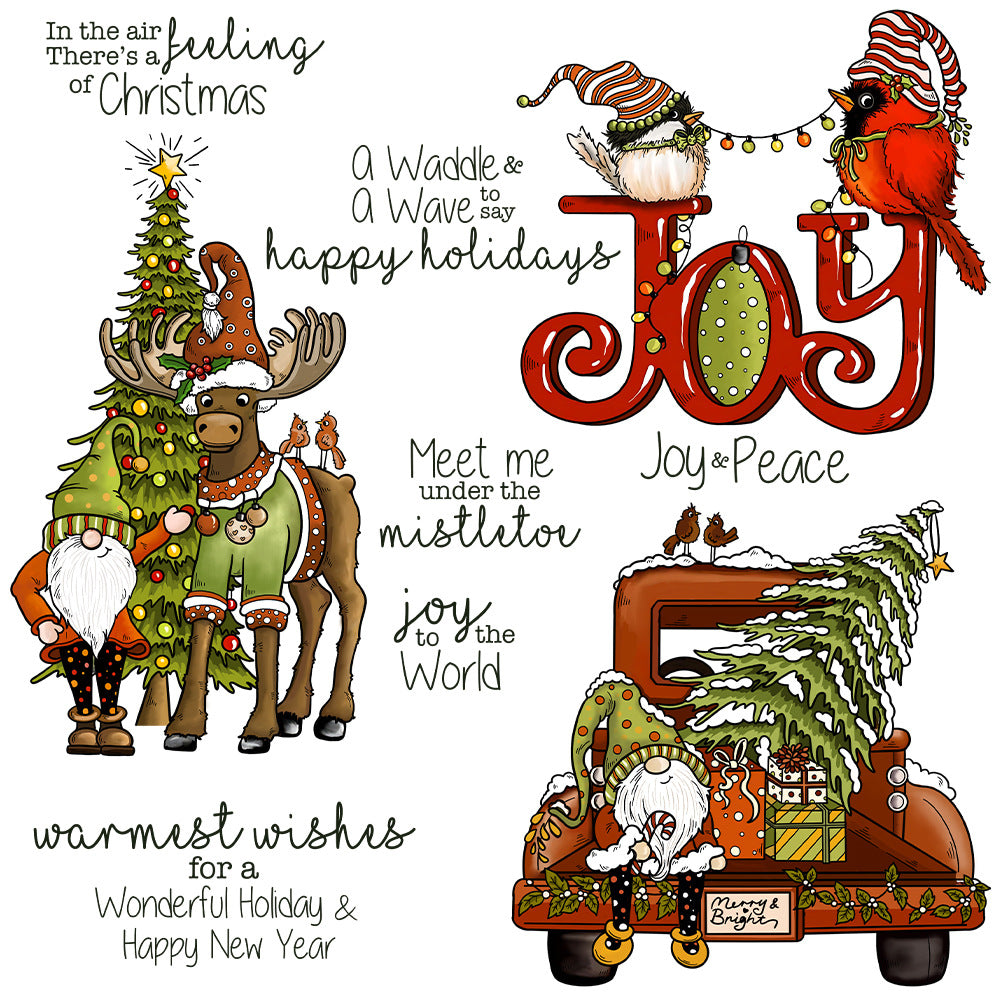 Christmas Theme Dies & Stamps Set