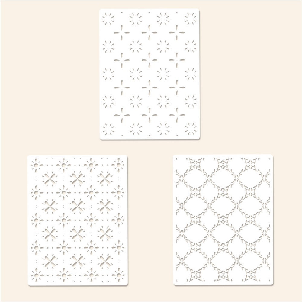 3 PCS Sunflower Pattern DIY Painting Hollow Stencil