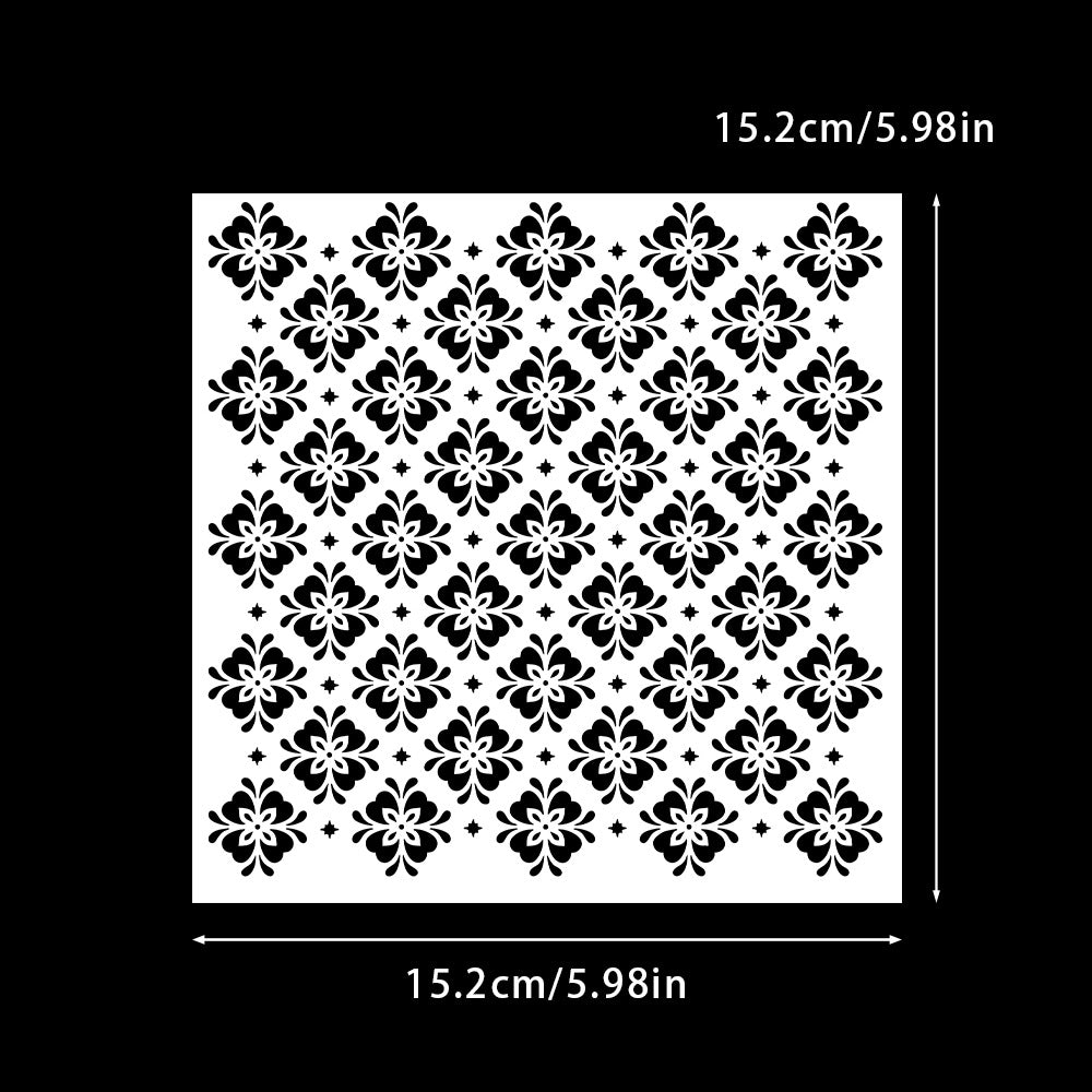 Floral Pattern DIY Painting Hollow Stencil