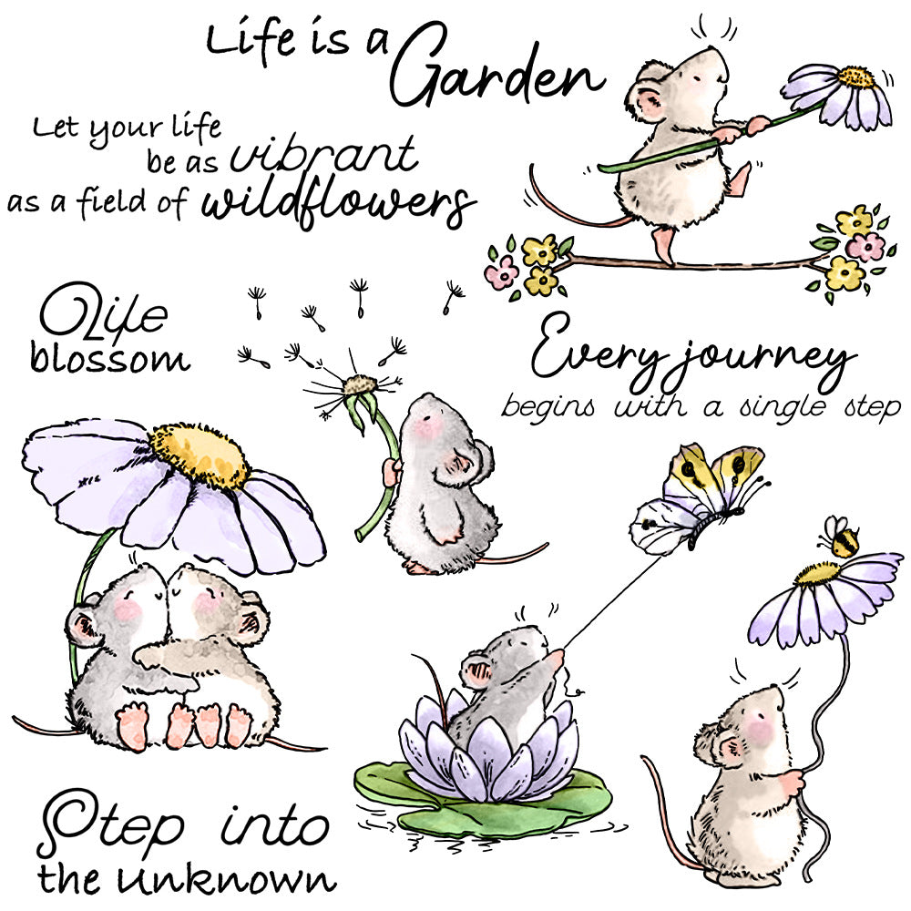 Mouse Life Dies & Stamps Set