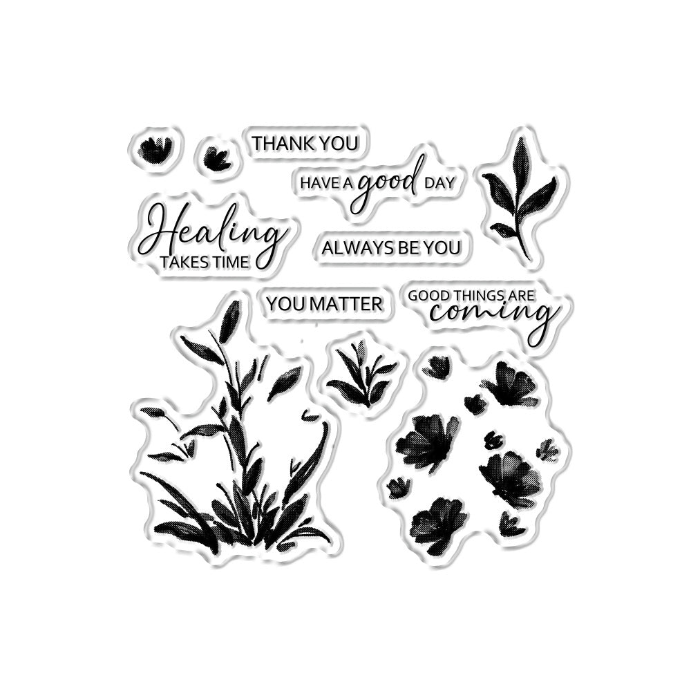 Flowers Pattern Dies & Stamps Set