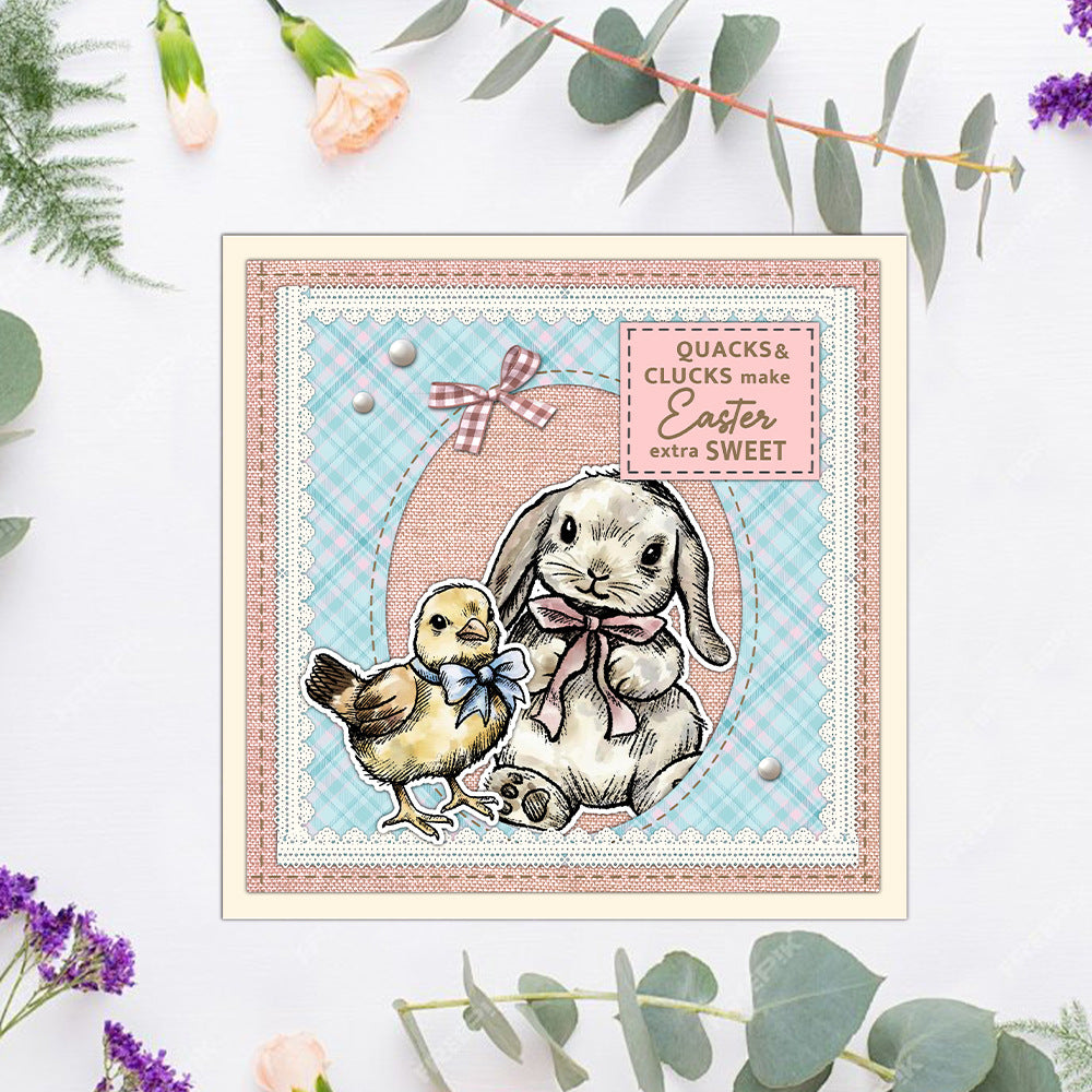Easter Theme Dies & Stamps Set