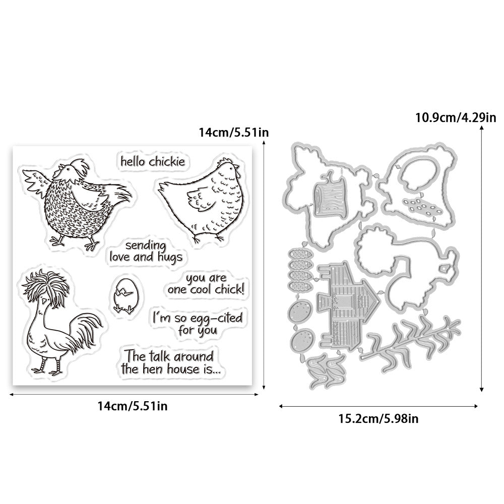 Hello Chickie Dies & Stamps Set