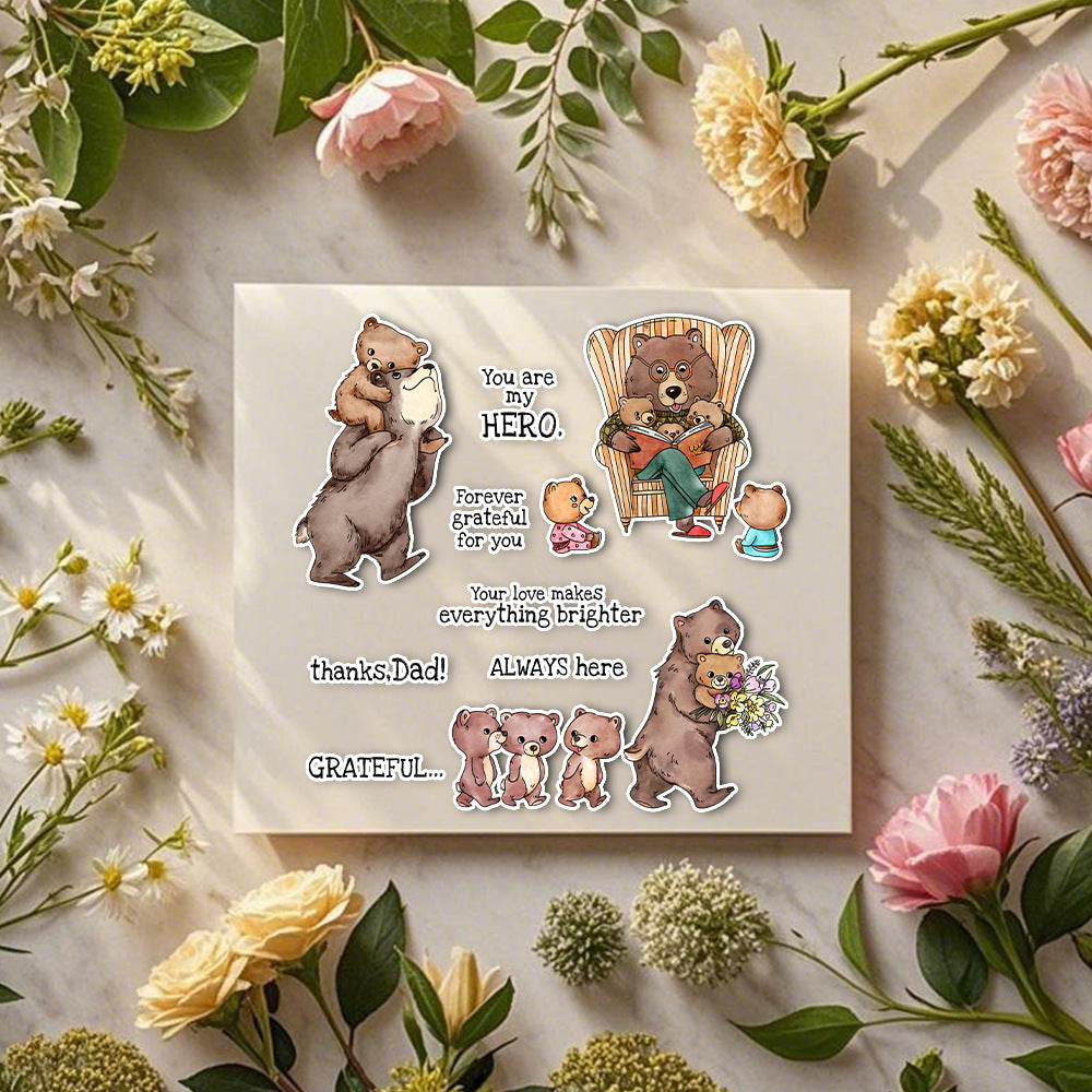 Little Bear and Son Dies & Stamps Set