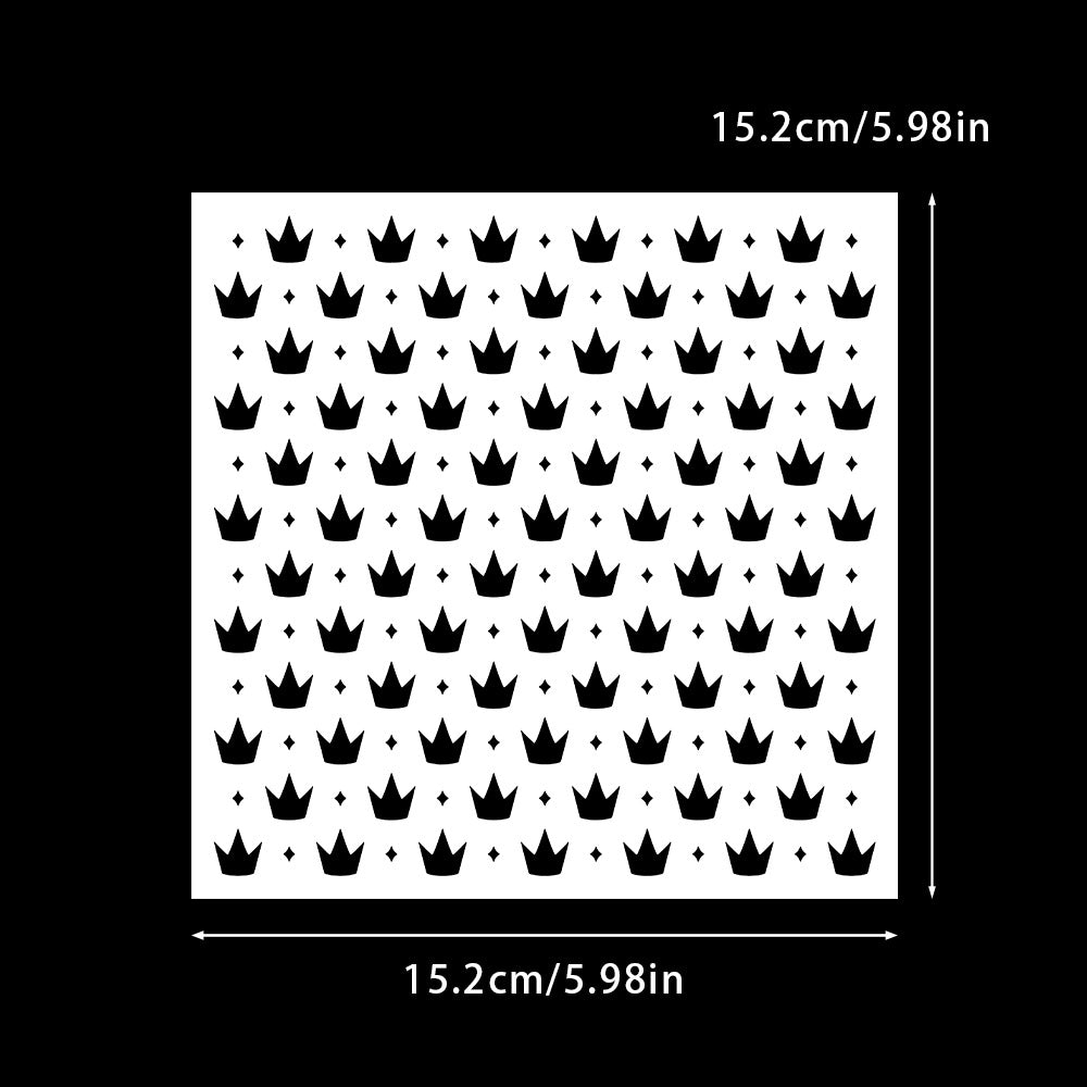 Crown Pattern DIY Painting Hollow Stencil