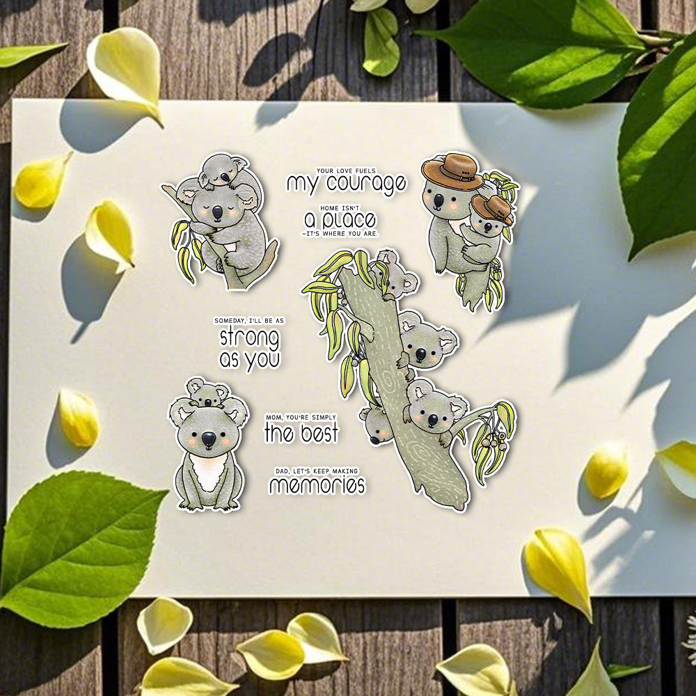 Koala Father and Son Clear Stamps