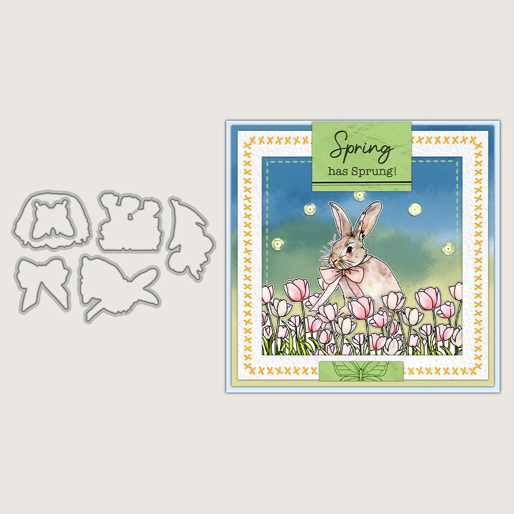 Easter Theme Dies & Stamps Set