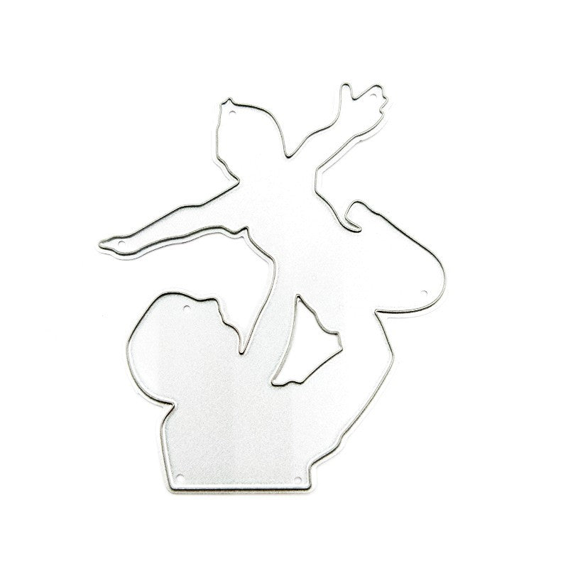 Father And Son Playing Lift Metal Cutting Dies