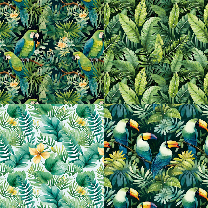24PCS 6" Jungle Scrapbook Paper & Cardstock