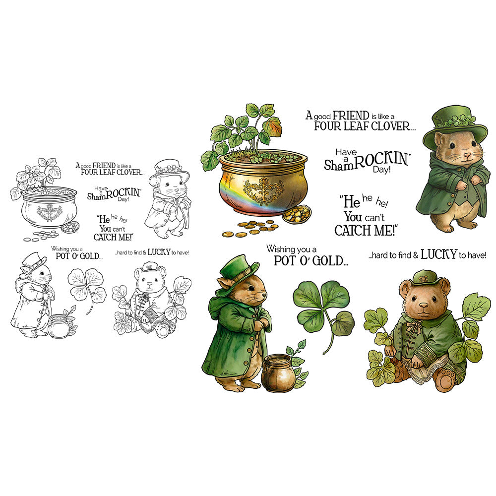 St. Patrick's Day Theme Dies & Stamps Set