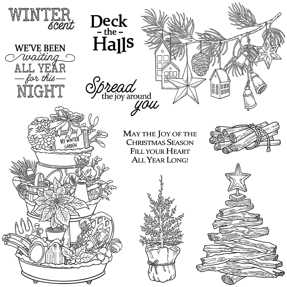 Christmas Theme Clear Stamps