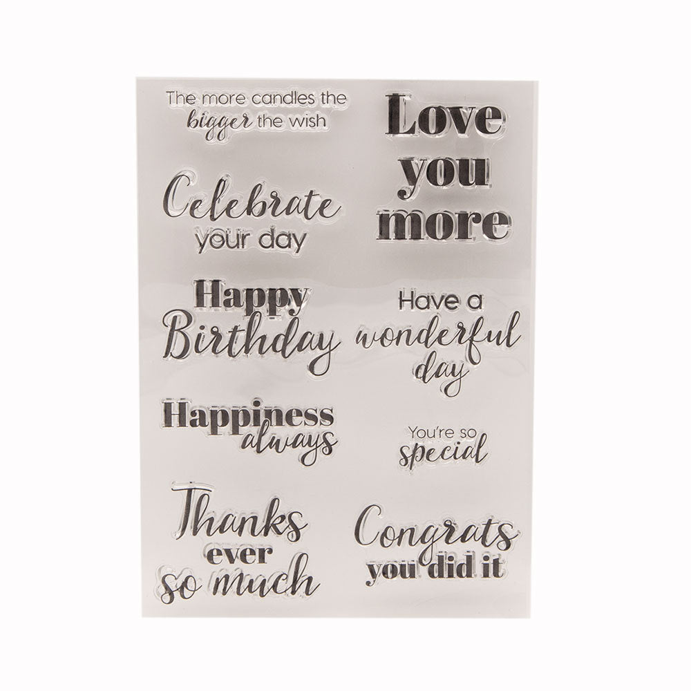 Blessing Words Clear Stamps