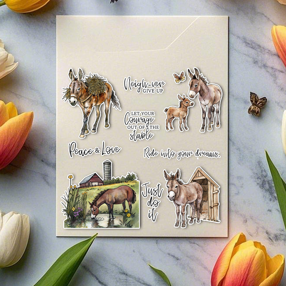 Animal Horse Clear Stamps