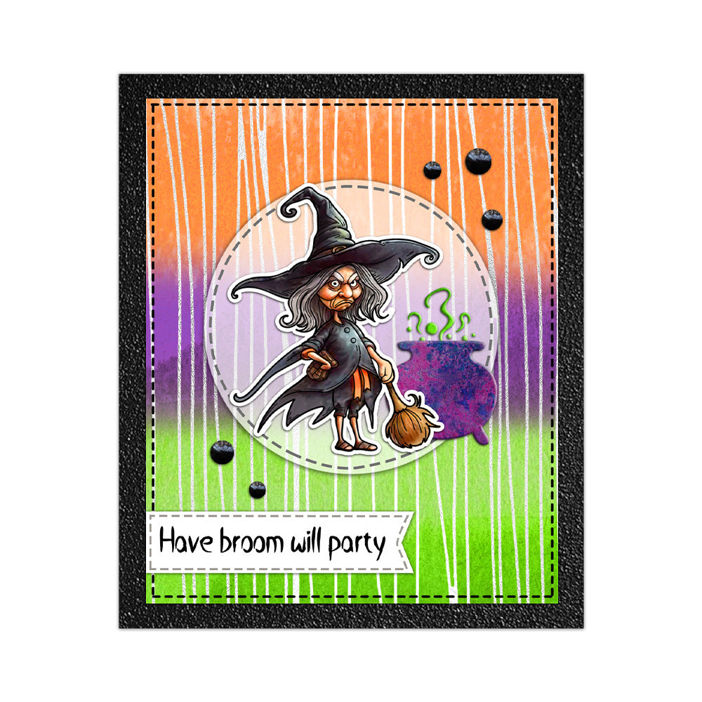 Halloween Elements Dies & Stamps Set