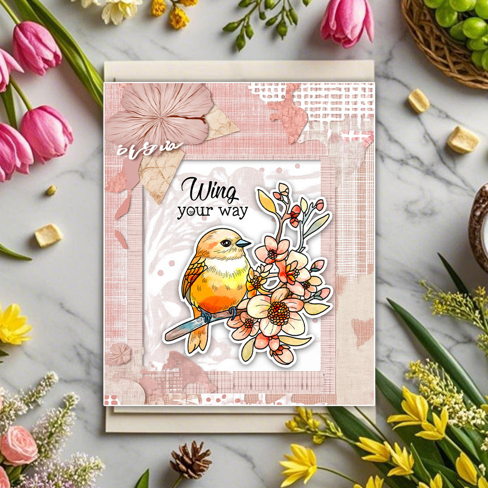 Flowers and Birds Clear Stamps