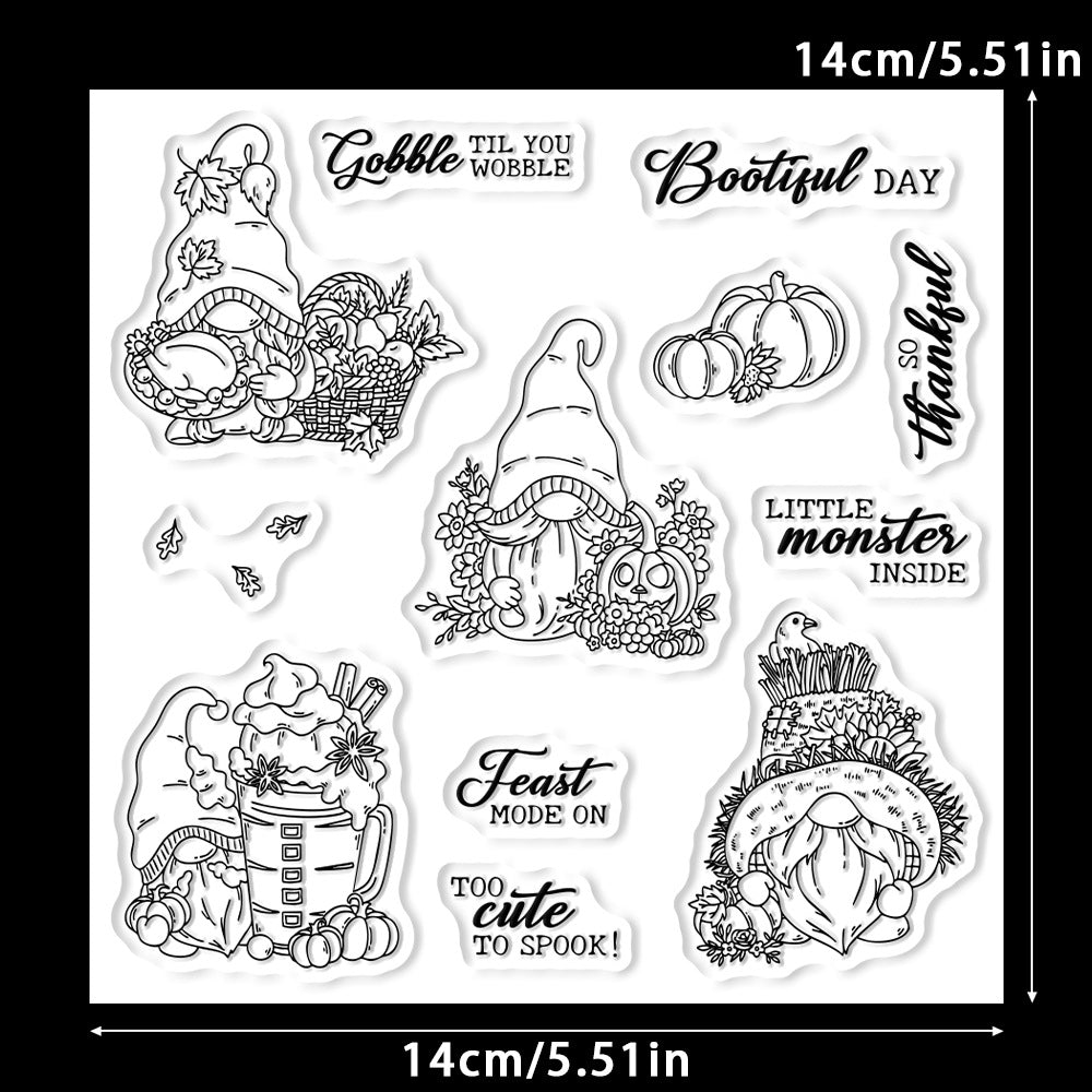 Autumn Gnome Dies & Stamps Set