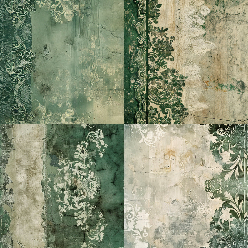 24PCS 6" Mossleaf Scrapbook Paper & Cardstock