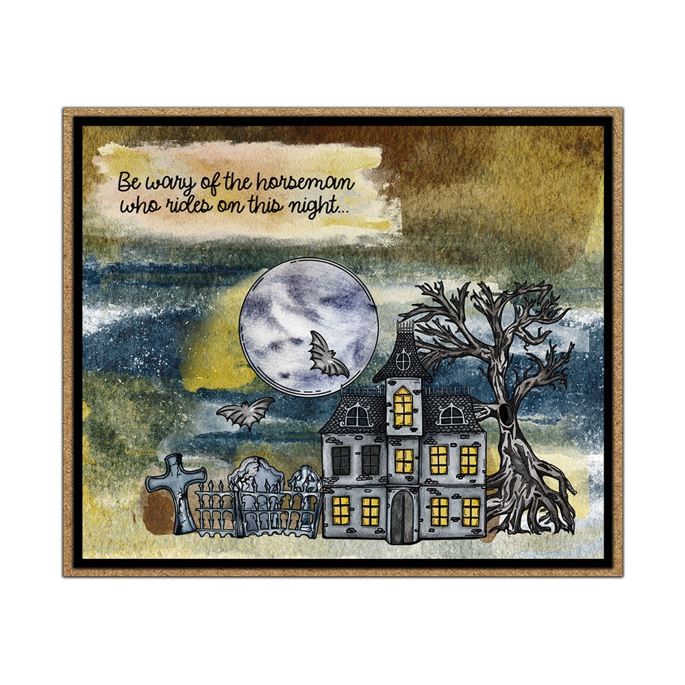 Halloween Castle Ghost Pumpkin Dies & Stamps Set