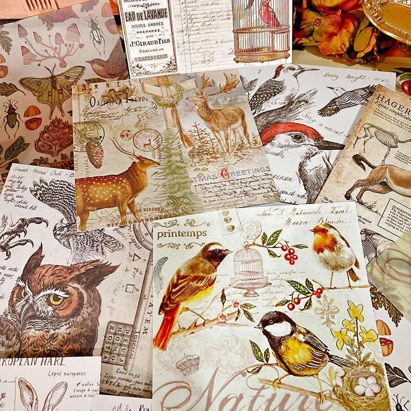 Vintage bronzing DIY Scrapbook Paper