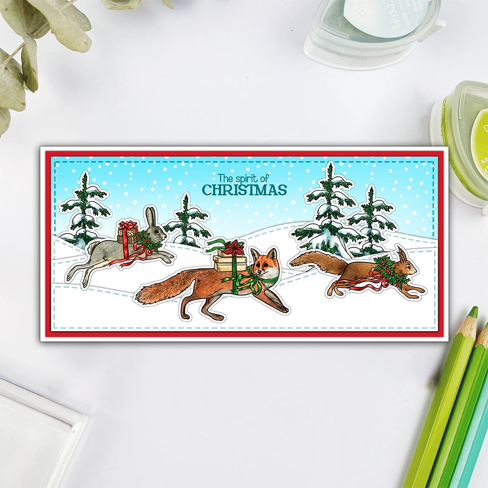 Christmas Animals Dies & Stamps Set