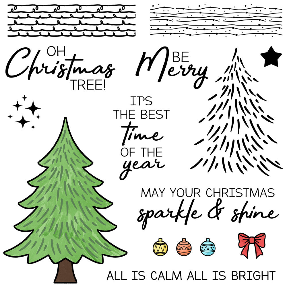 Merry Christmas Dies & Stamps Set