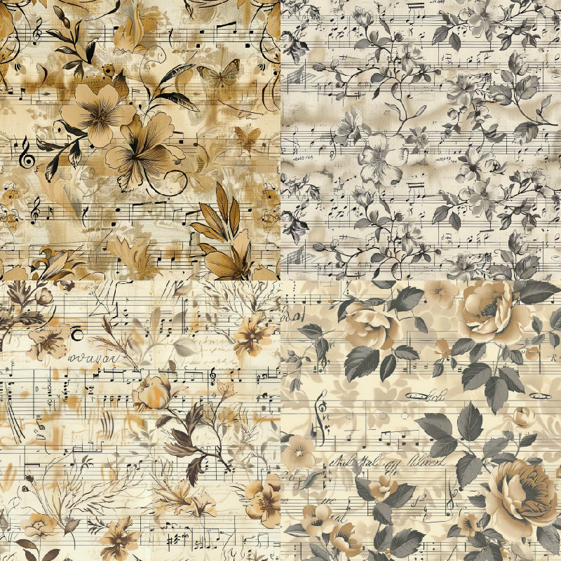 24PCS 6" Music of Rose Scrapbook Paper & Cardstock