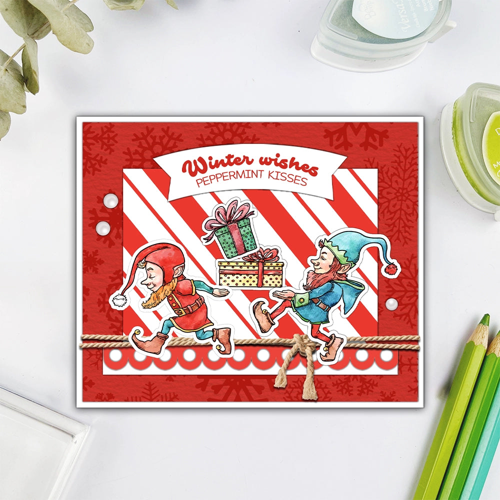 Funny Clown Christmas Gifts Dies & Stamps Set