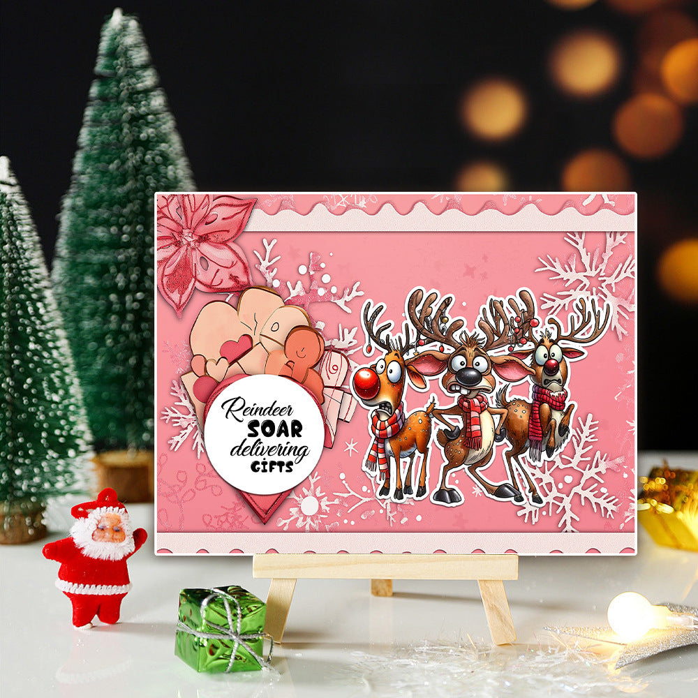 Christmas Deer Dies & Stamps Set