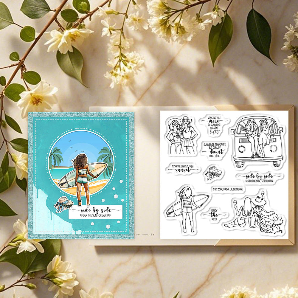 Summer Girl Clear Stamps