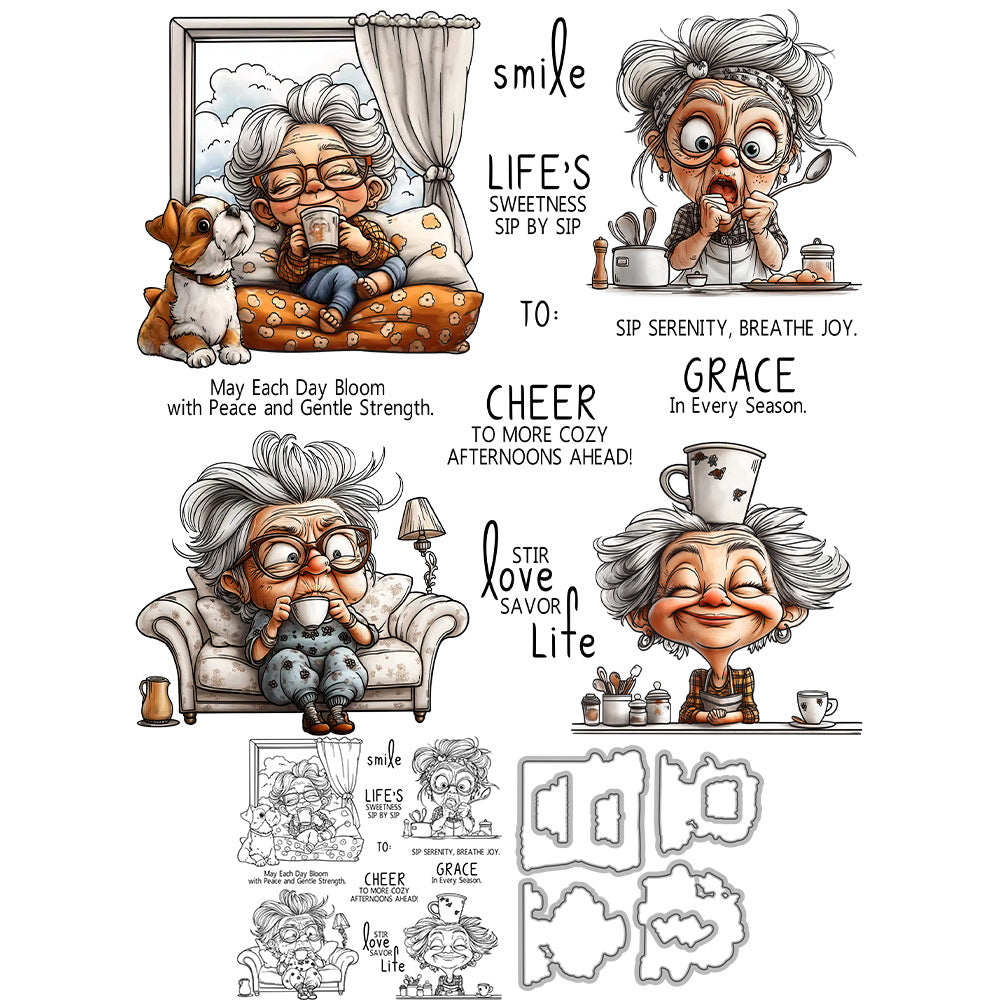 Grandma's Daily Life Dies & Stamps Set