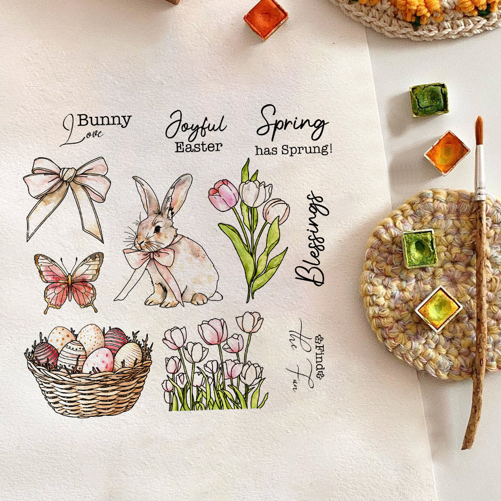 Easter Theme Dies & Stamps Set
