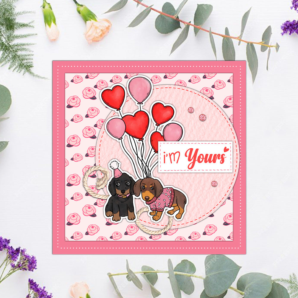Valentine's Day Theme Dies & Stamps Set