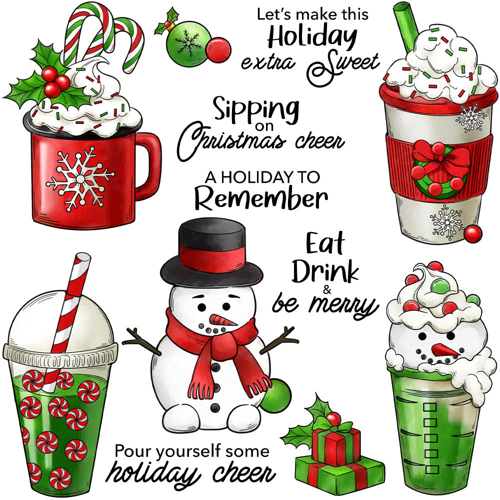 Christmas Snowman Dies & Stamps Set