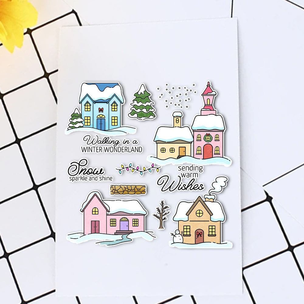 Snow House Dies & Stamps Set