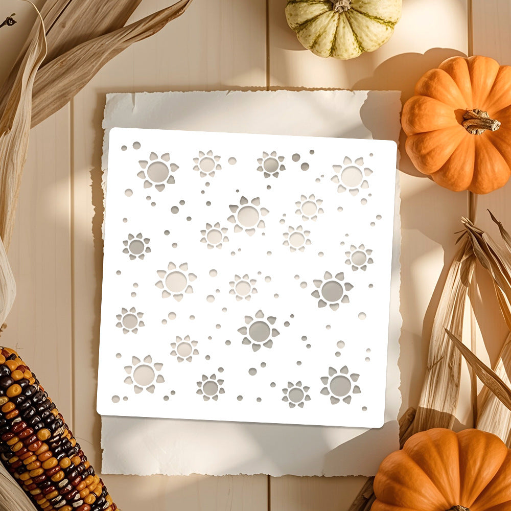 Sunflower Background DIY Painting Hollow Stencil