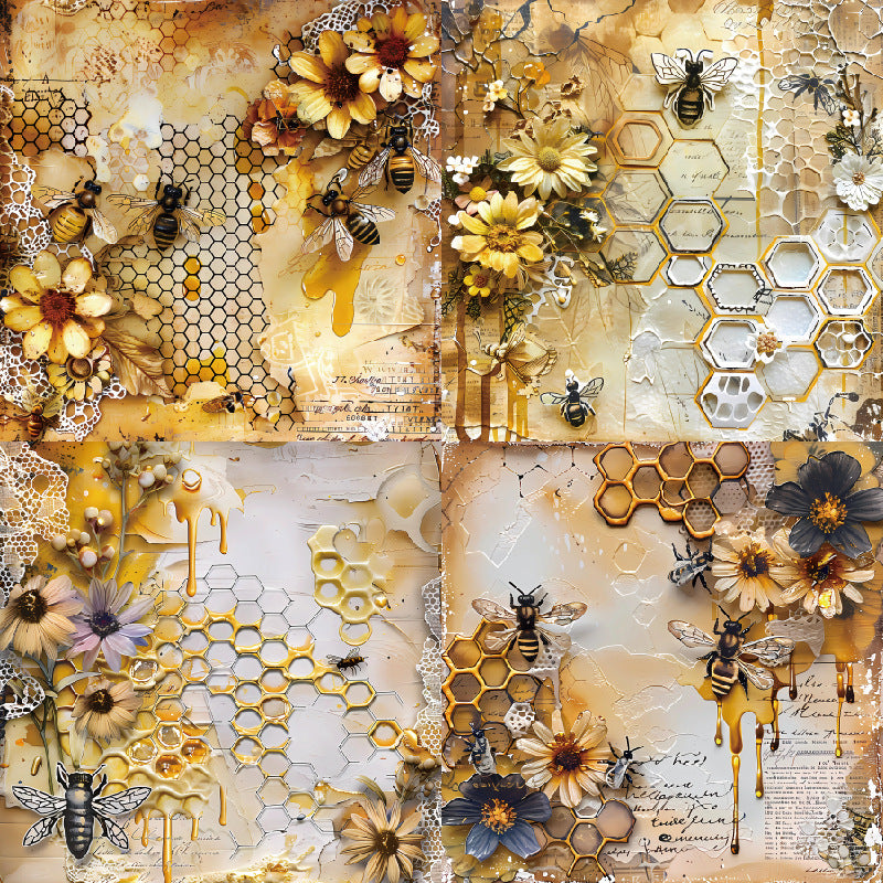 24PCS 6" Honey Scrapbook Paper & Cardstock