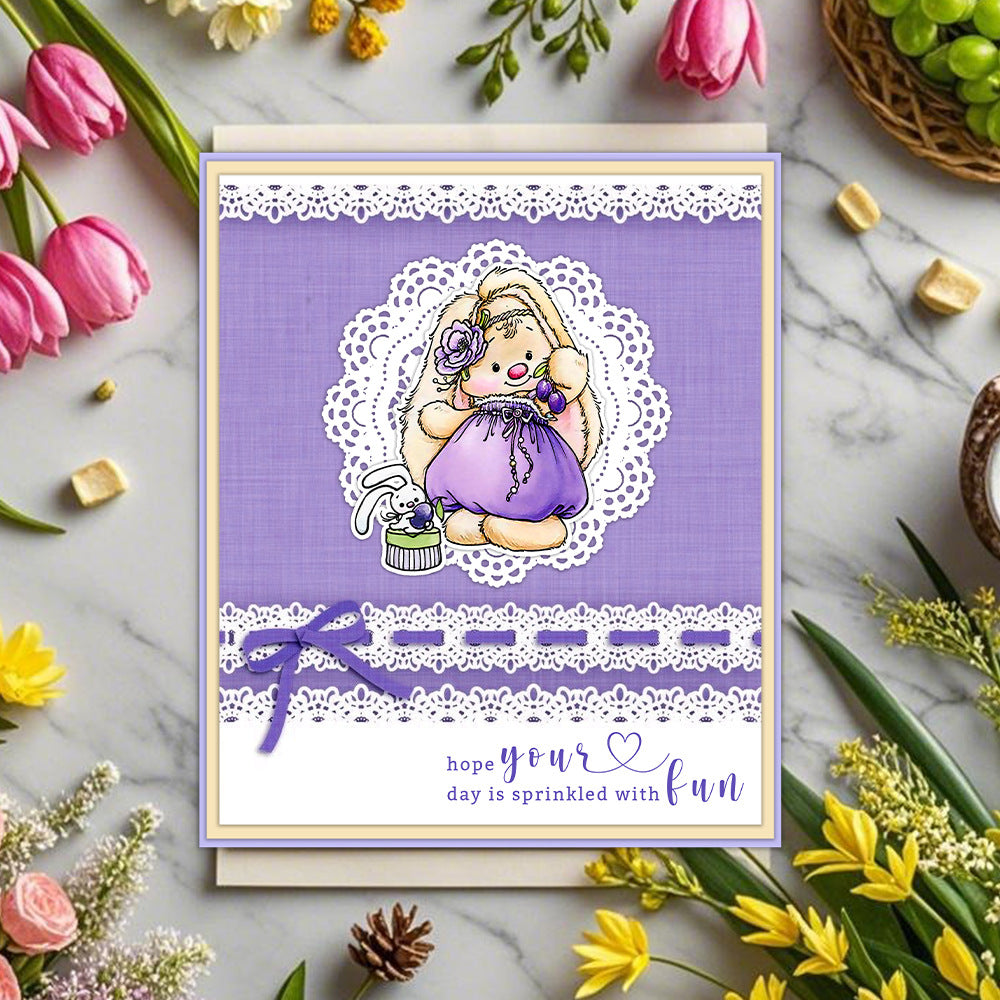 Cute Bunny Rabbits Clear Stamps