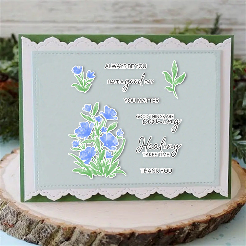 Flowers Pattern Dies & Stamps Set