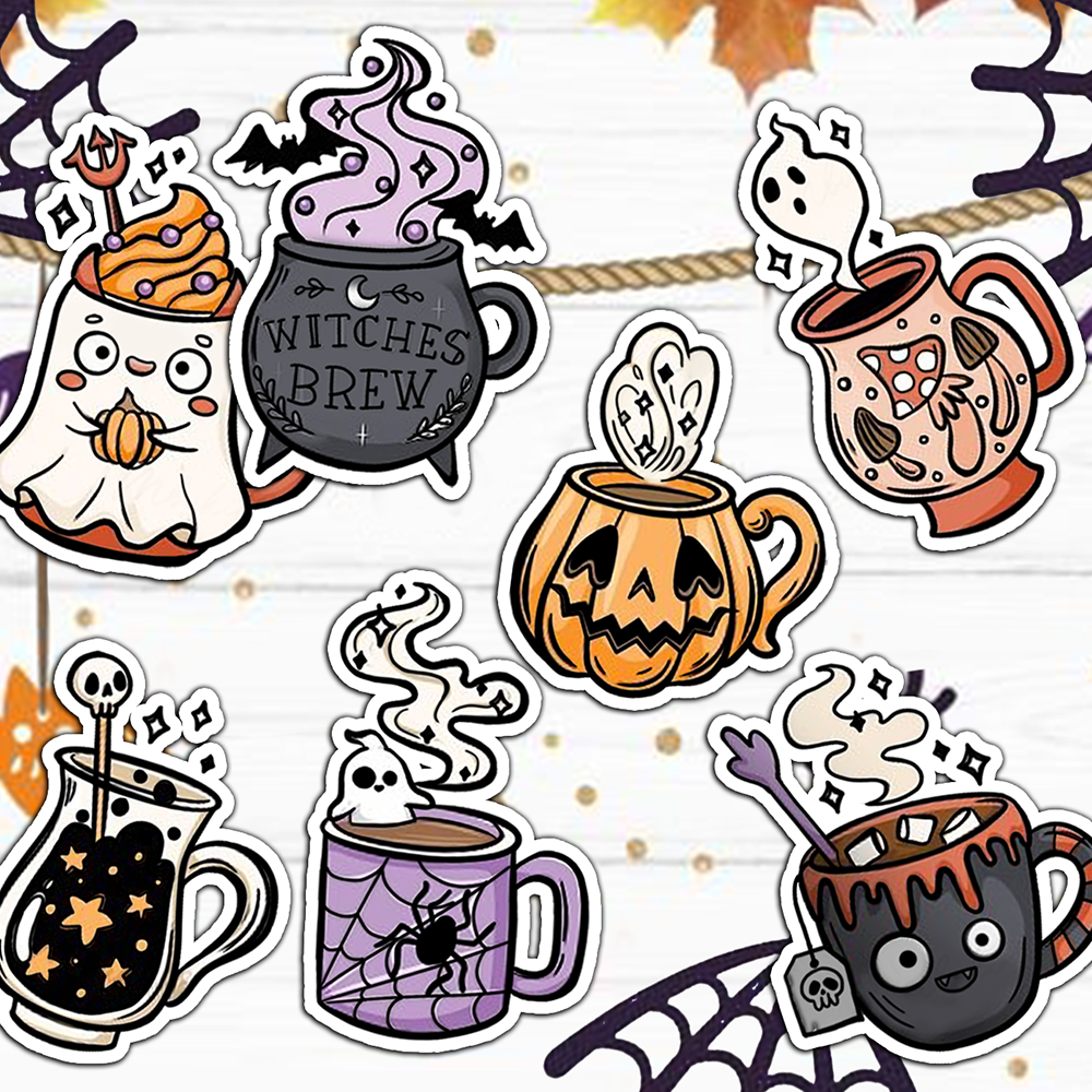 Halloween Funny Skull Cup Dies & Stamps Set
