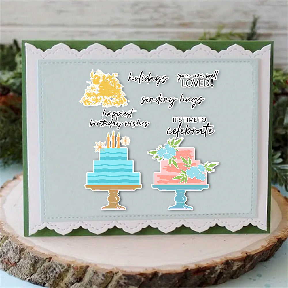 Birthday Cake Dies & Stamps Set