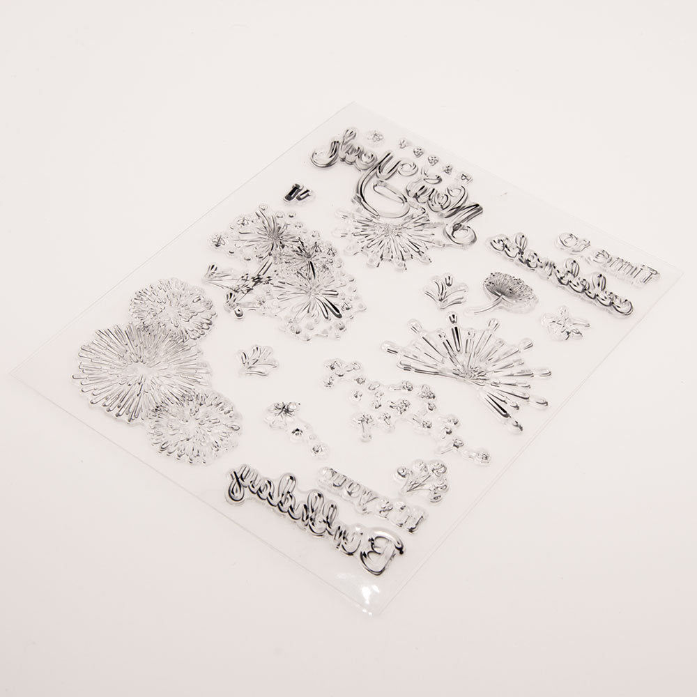 New Year Fireworks Clear Stamps